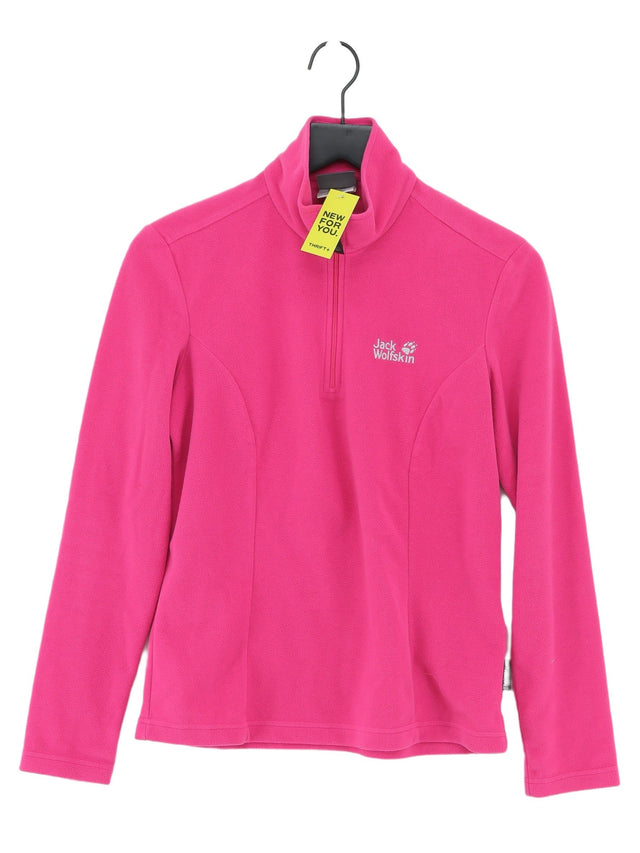 Jack Wolfskin Women's Jumper UK 12 Pink 100% Polyester