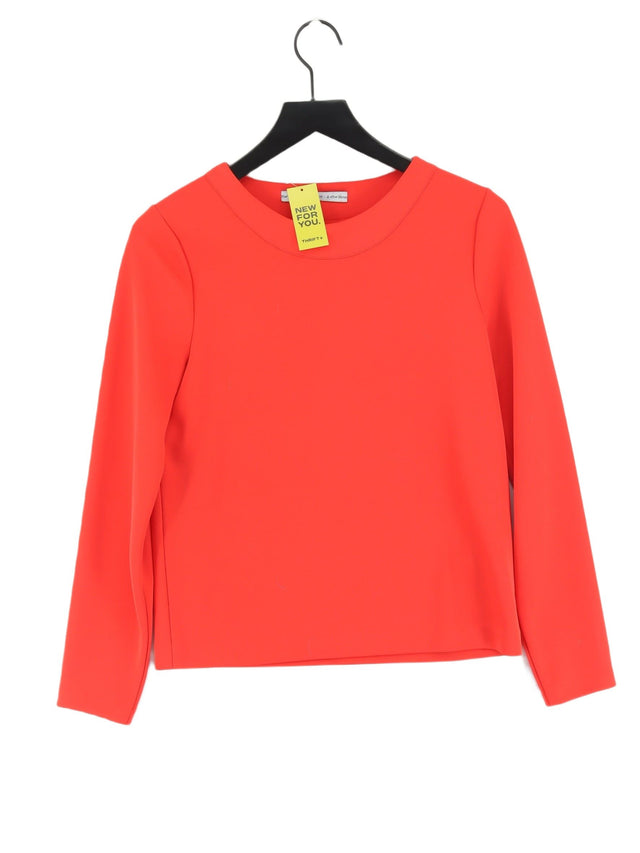 & Other Stories Women's Top UK 8 Red 100% Polyester