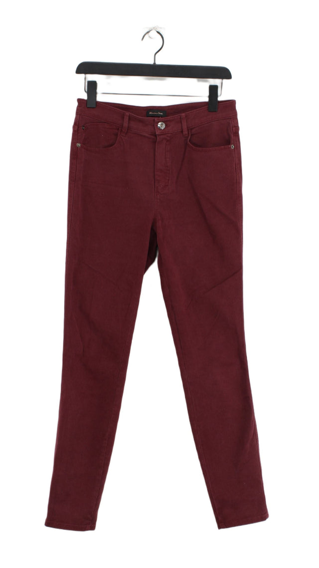 Massimo Dutti Women's Jeans UK 10 Purple 100% Other