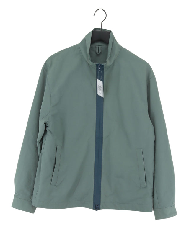COS Men's Coat S Green Cotton with Polyamide
