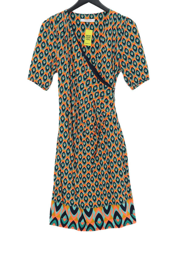 John Lewis Women's Midi Dress UK 14 Multi Polyester with Elastane