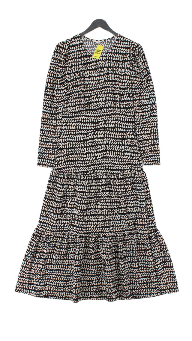 Topshop Women's Maxi Dress UK 12 Black Polyester with Elastane