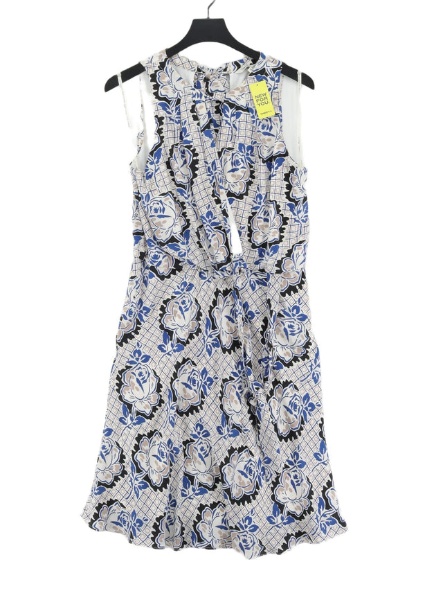 Damsel In A Dress Women's Midi Dress UK 16 Cream Silk with Polyester