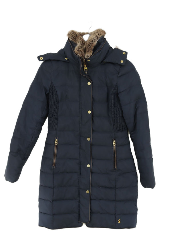 Joules Women's Coat UK 8 Blue 100% Polyester