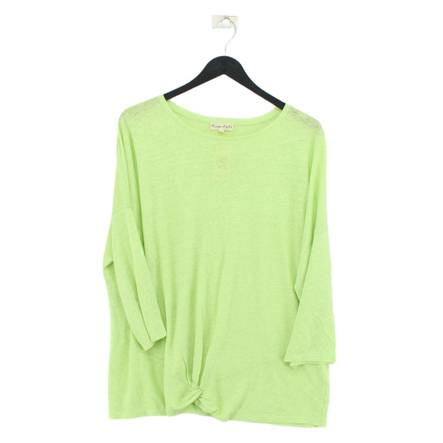 Phase Eight Women's Jumper UK 16 Green 100% Linen