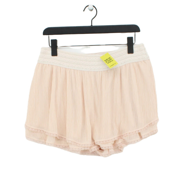 Express Women's Shorts M Pink 100% Polyester