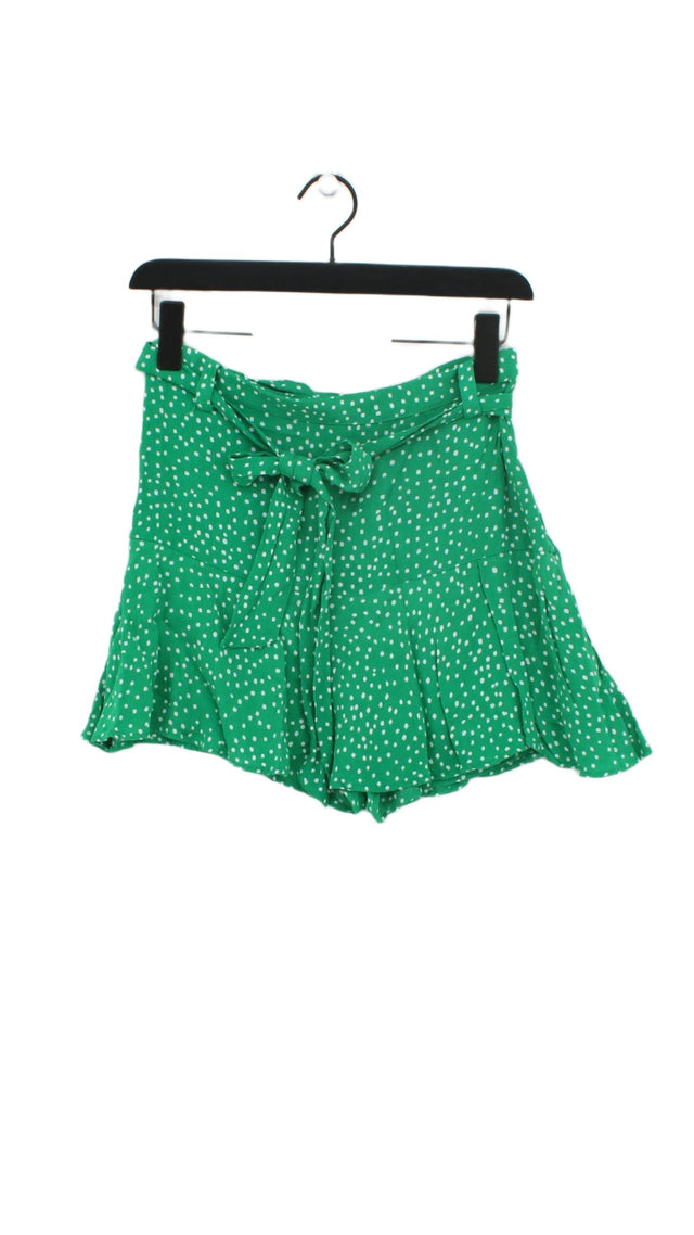 Zara Women's Mini Skirt S Green 100% Viscose