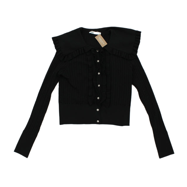 Zara Women's Cardigan L Black 100% Polyester