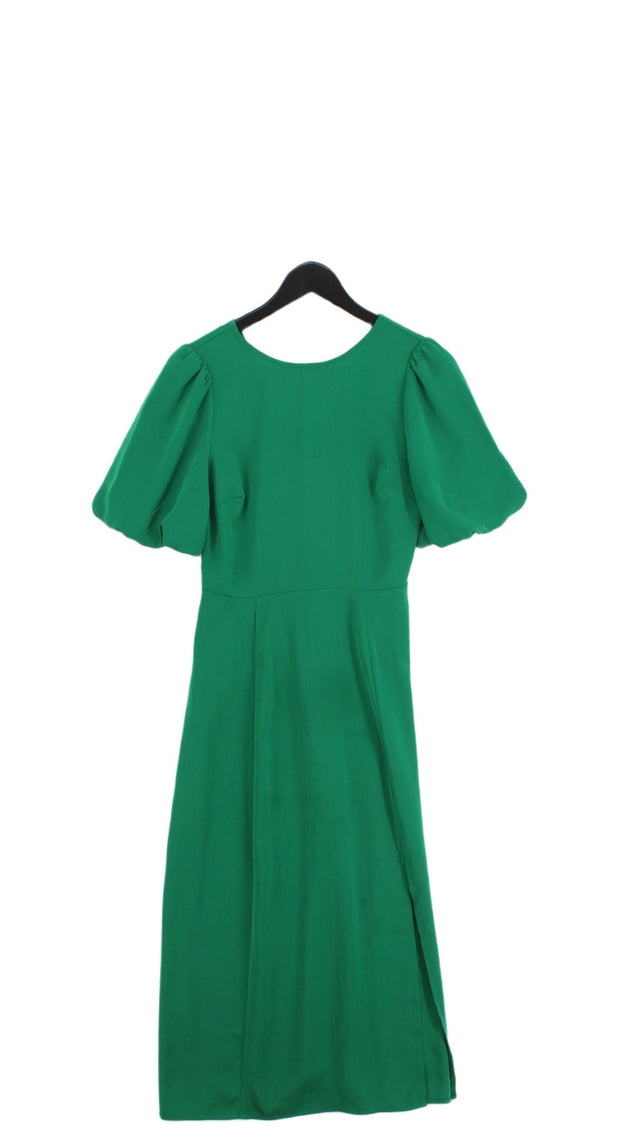 Warehouse Women's Midi Dress UK 6 Green 100% Other