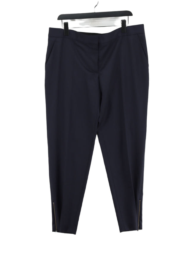 Stella McCartney Women's Suit Trousers UK 22 Blue 100% Wool