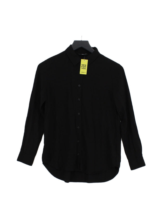 Uniqlo Women's Shirt XS Black Rayon with Polyester