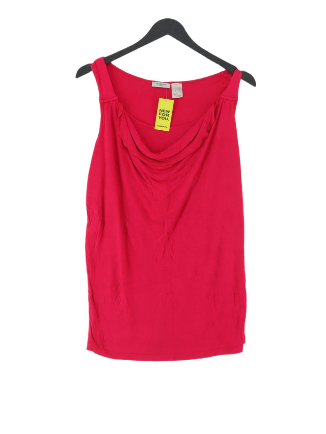 Redoute Women's Midi Dress UK 10 Pink 100% Viscose