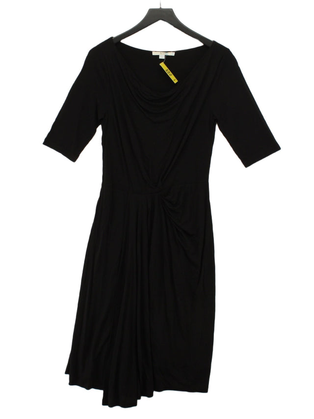 Boden Women's Midi Dress UK 10 Black 100% Lyocell Modal
