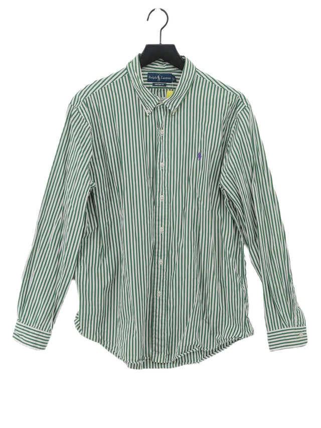 Ralph Lauren Men's Shirt XL Green 100% Cotton