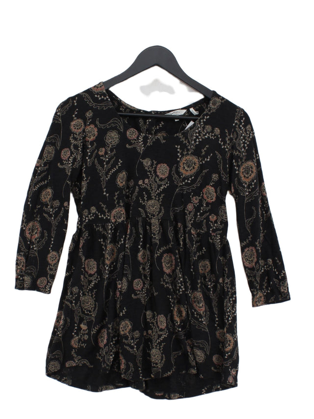 FatFace Women's Mini Dress UK 8 Black Cotton with Lyocell Modal