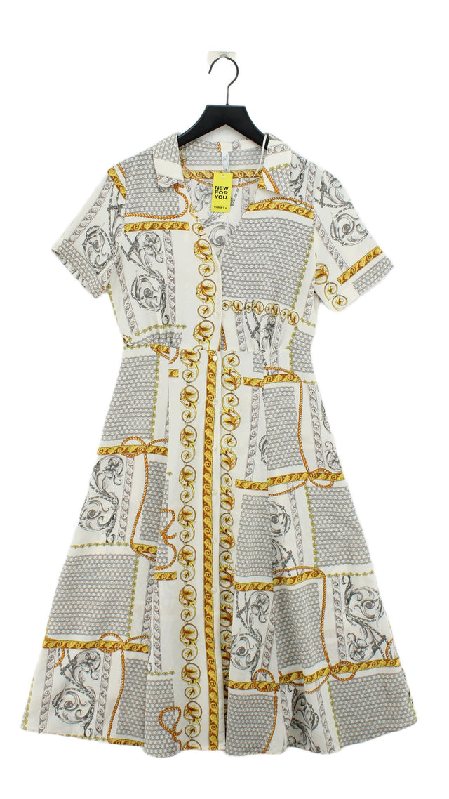 MNG Women's Midi Dress M Multi 100% Polyester