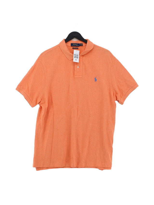 Ralph Lauren Men's Polo XL Orange 100% Other