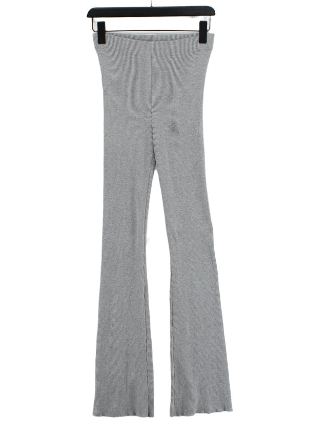 Zara Women's Leggings S Grey Polyester with Lyocell Modal