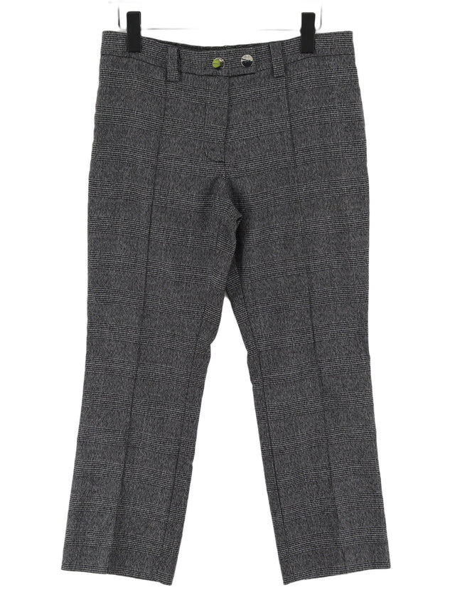 Mango Women's Suit Trousers UK 12 Grey 100% Polyester