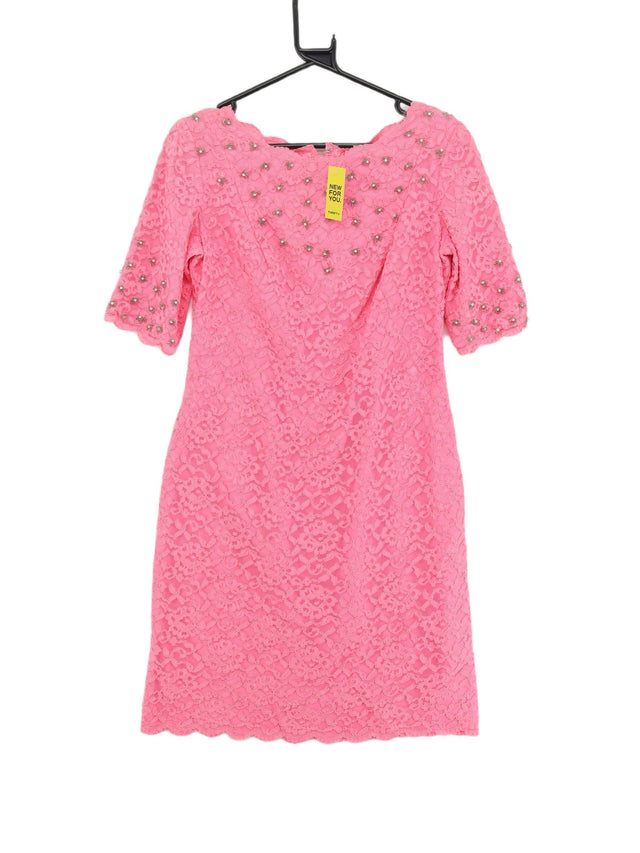 Vintage Women's Midi Dress M Pink 100% Other