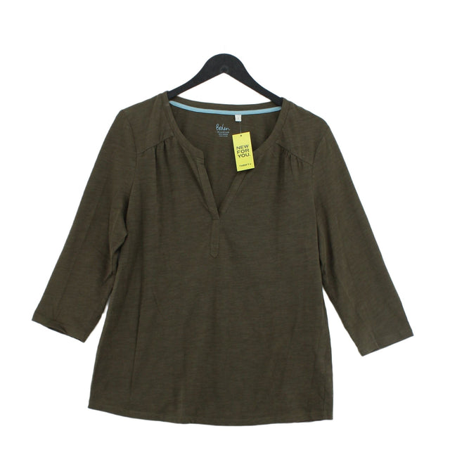 Boden Women's Top M Green 100% Cotton