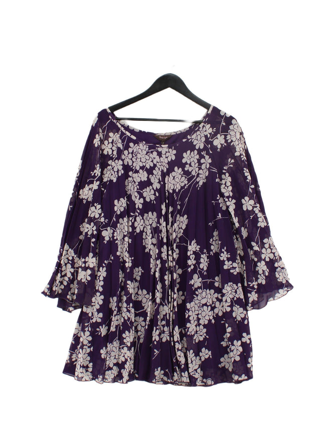 Phase Eight Women's Midi Dress UK 16 Purple 100% Polyester