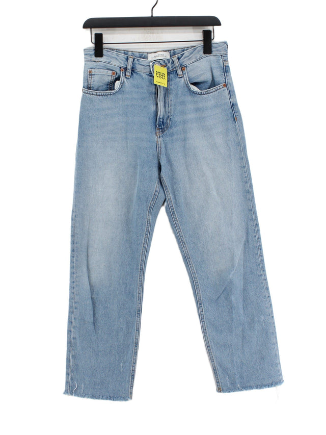 Zara Women's Jeans UK 8 Blue 100% Cotton