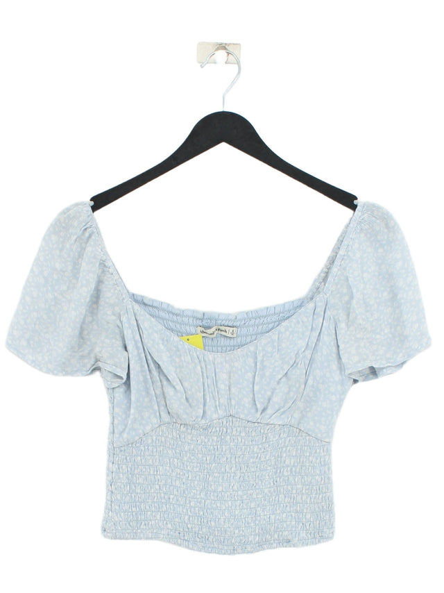 Abercrombie & Fitch Women's Top XS Blue 100% Viscose