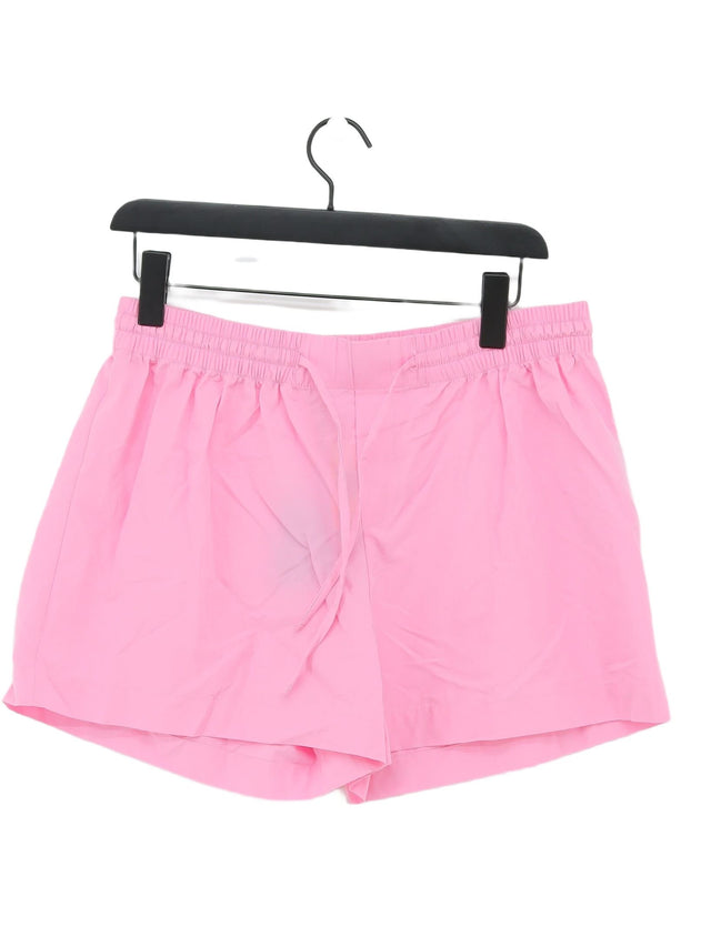 Zara Women's Shorts L Pink 100% Cotton