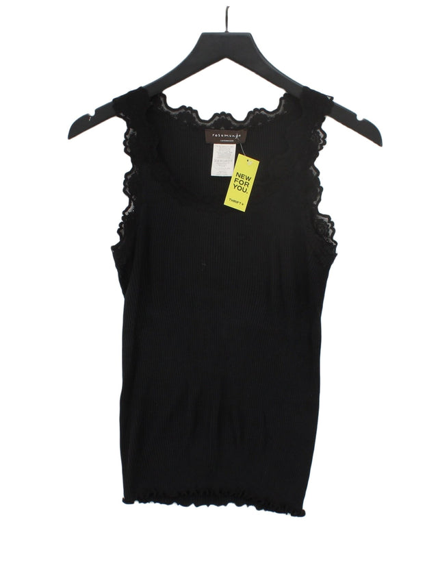 Rosemunde Women's T-Shirt M Black Silk with Cotton, Elastane