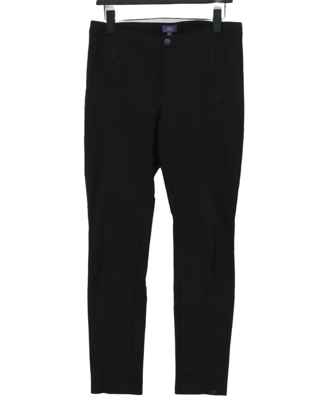 NYDJ Women's Suit Trousers UK 8 Black Viscose with Elastane, Nylon