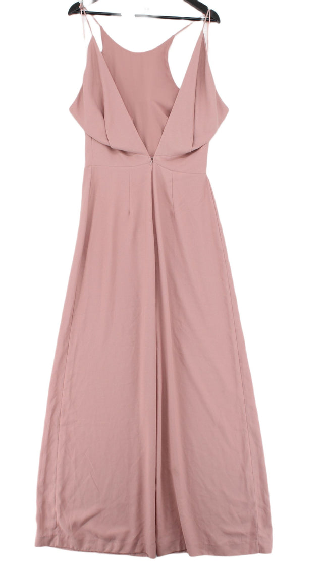 Next Women's Maxi Dress UK 12 Pink 100% Polyester