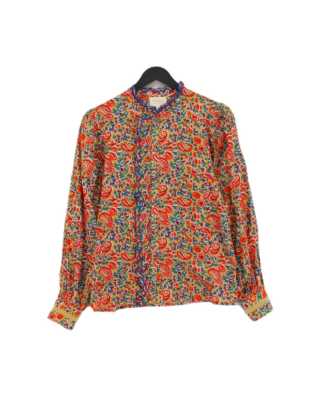 Sezane Women's Shirt UK 6 Multi 100% Cotton