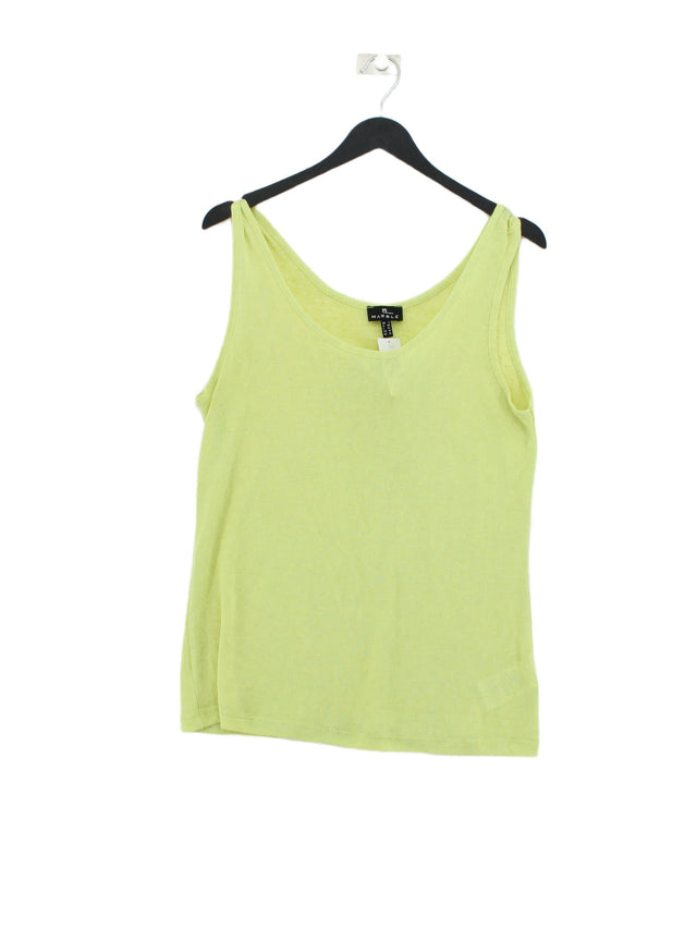 Marble Women's T-Shirt M Yellow Viscose with Polyester