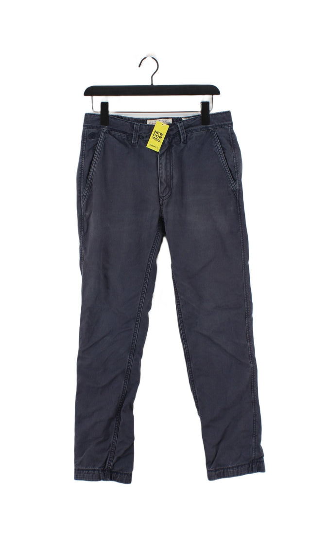 FatFace Men's Trousers W 30 in Blue 100% Cotton