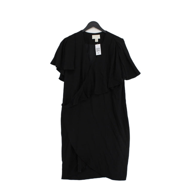 Bruce Oldfield Women's Midi Dress UK 12 Black 100% Silk