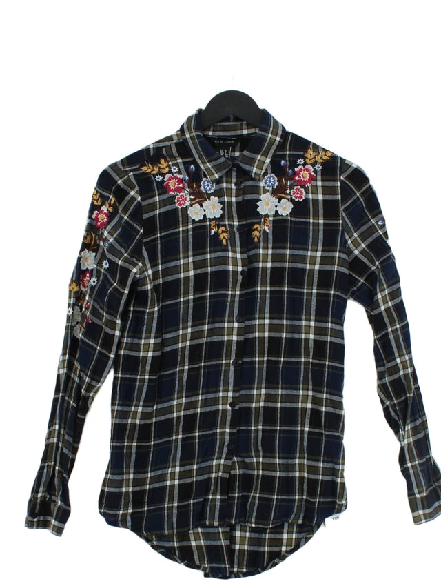 New Look Women's Shirt UK 6 Multi Cotton with Polyester