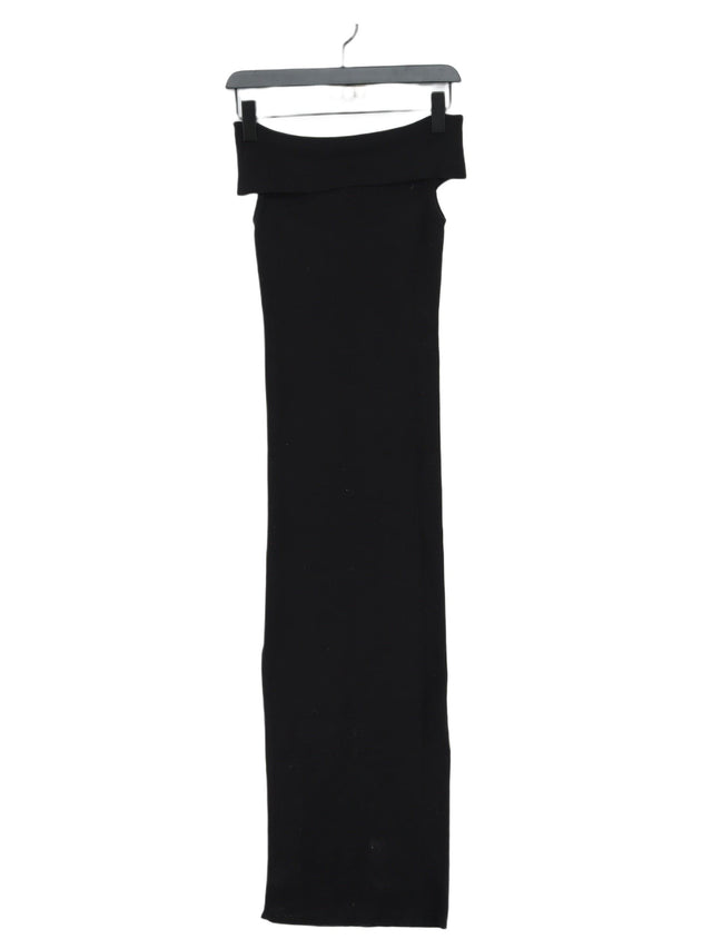 525 America Women's Maxi Dress XS Black Rayon with Nylon
