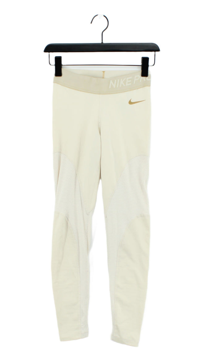 Nike Women's Sports Bottoms S Cream 100% Other