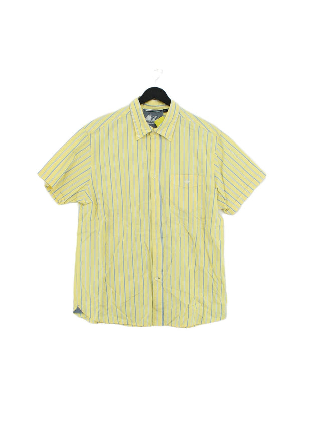 Maine Men's Shirt M Yellow 100% Cotton