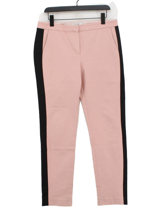 Boden Women's Suit Trousers UK 14 Pink 100% Cotton