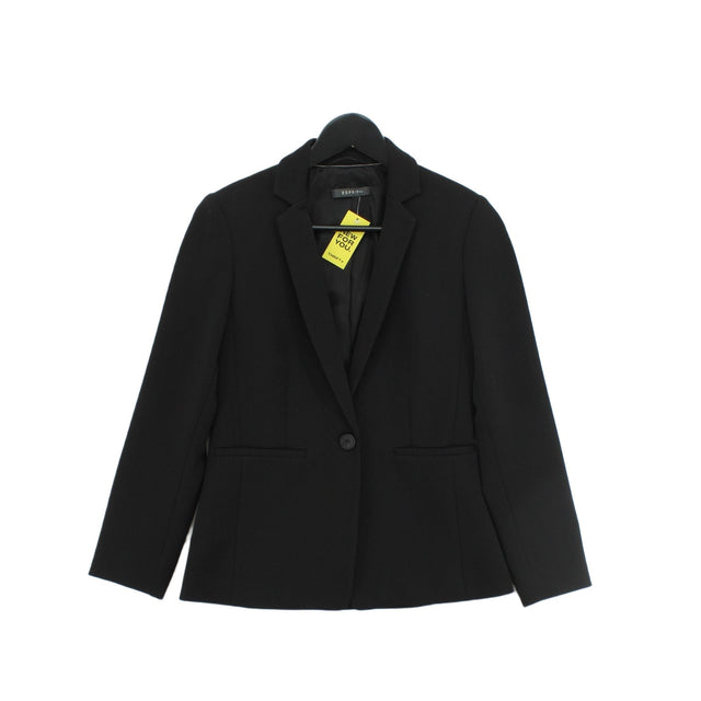 Esprit Women's Blazer UK 8 Black Polyester with Elastane