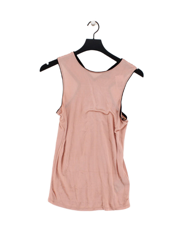 Ted Baker Women's T-Shirt UK 8 Pink 100% Viscose