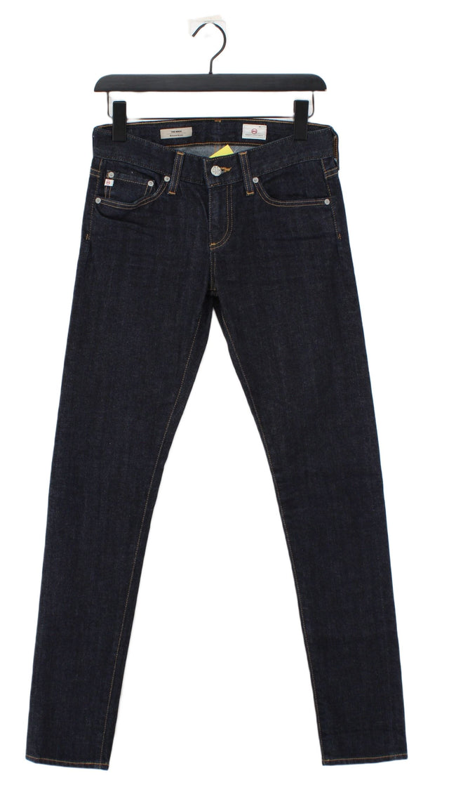 AG Adriano Goldschmied Women's Jeans W 25 in Blue Cotton with Other