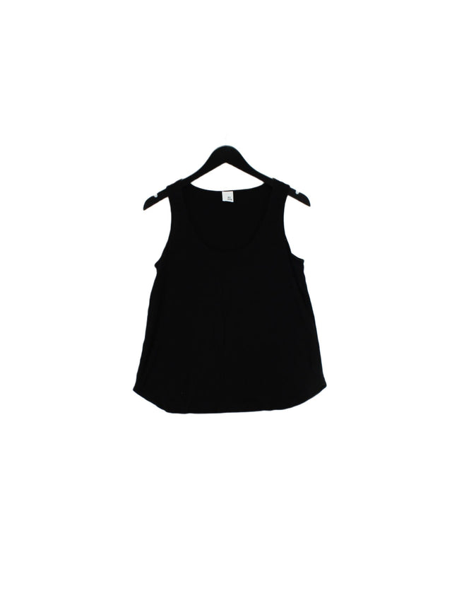 Iris & Ink Women's T-Shirt L Black Lyocell Modal with Cotton