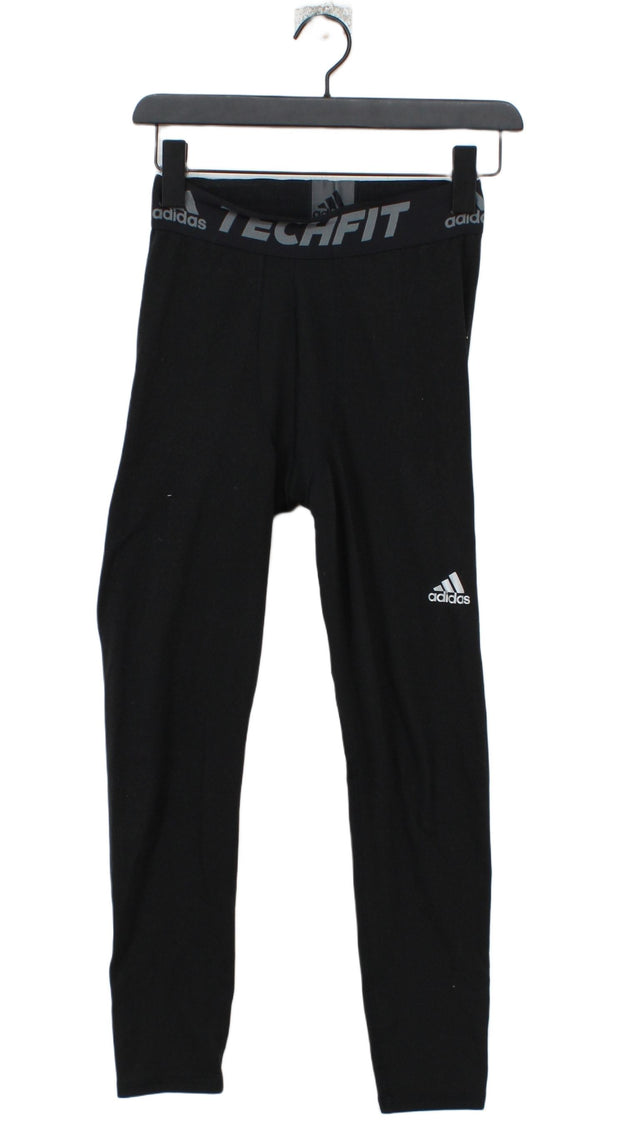 Adidas Women's Sports Bottoms S Black Polyester with Elastane