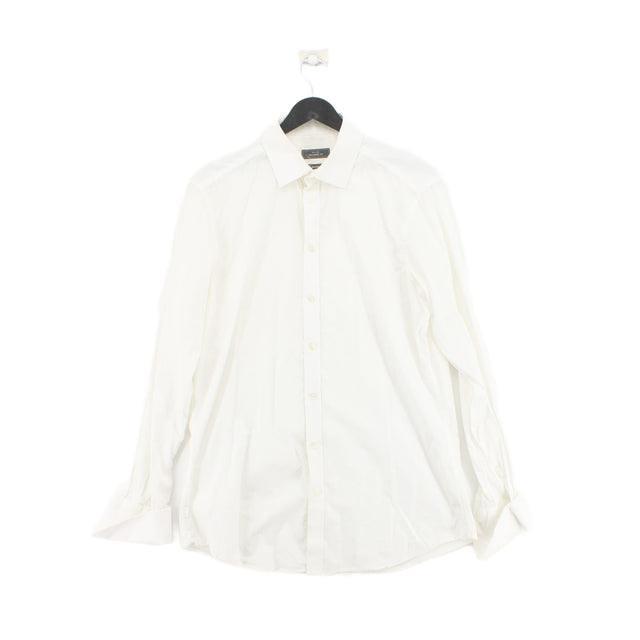 John Lewis Men's Shirt Chest: 16 in White 100% Cotton
