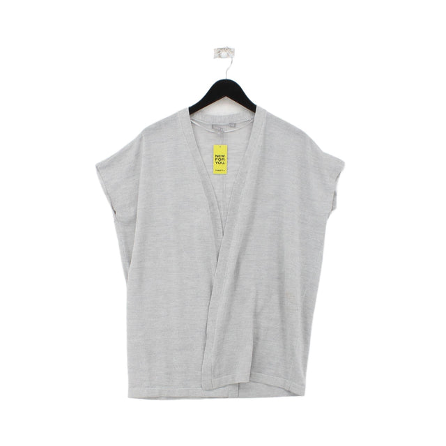 Oliver Bonas Women's Cardigan UK 10 Grey Acrylic with Polyester, Wool