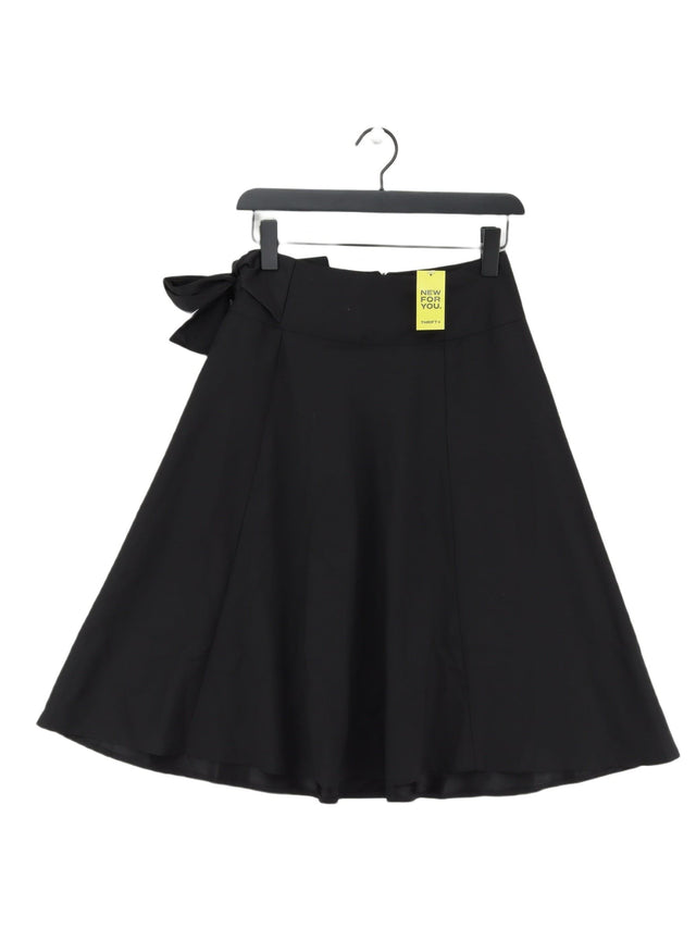 La Redoute Women's Midi Skirt UK 8 Black 100% Polyester