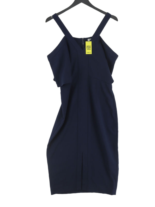 Whistles Women's Midi Dress UK 10 Blue Other with Polyester
